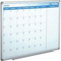 Luxor 695524 Magnetic Dry Erase Calendar Board Steel Surface - 48 x 36 in.