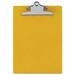 Saunders Recycled Plastic Clipboard with Ruler Edge 1 Clip Capacity Holds 8.5 x 11 Sheets Yellow (21605)