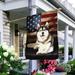 FLAGWIX American House Flag (29.5 x 39.5 ) - Siberian Husky American Flag QNN437FV23a - Premium Polyester Flags