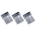 Canon LS100TS Portable Business Calculator (3-Pack) Canon LS-100TS Pocket Calculator - 10 Digit(s) - LCD - Battery/Solar Powered - 1.3in x 4.1in