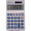 Sharp Calculators EL-240SAB 8-Digit Handheld Calculator 3-Key Memory Sign Change Auto Power Off - 8 Digits - LCD - Battery/Solar Powered - 1 - LR1130 - 0.7 x 2.8 x 4.6 - Gray Blue - 1 Each