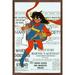 Marvel Comics - Ms. Marvel - Ms. Marvel #25 Variant Cover Wall Poster 22.375 x 34 Framed