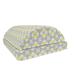 Grey and Yellow Foot Rest Tile Inspired Squares Rounds in Triangles Image Non-Slip Backing Adjustable Ergonomic Memory Foam Leg Support for Office Pale Yellow Pale Grey by Ambesonne