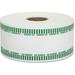 PAP-R Color-coded Coin Machine Wrappers 1000 ft Length - 1900 Wrap(s)Total $5.0 in 50 Coins of 10 Denomination - 15 lb Paper Weight - Kraft - Green White