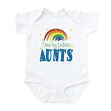 CafePress - I Love My Lesbian Aunts Baby Infant Bodysuit - Baby Light Bodysuit Size Newborn - 24 Months