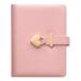 Abanopi B6 Diary Heart Shaped Lock Diary with Lock and Key PU Secret Notebook Vintage Travel Journal 144 Sheet Lined Paper Soft Cover Organizers Gift for Women Girls Daughter Kids Artists Drawing Tr