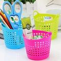 Walbest Portable Mini Plastic Stationery Cosmetic Desk Storage Basket Organizer Holder