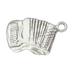 Sterling Silver 24 1mm Box Chain 3D Accordian Musical Instrument Pendant Necklace