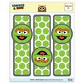 Sesame Street Oscar the Grouch Face Set of 3 Glossy Laminated Bookmarks