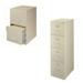 (Value Pack) 2 Drawer and 4 Drawer Letter File Cabinet Set in Putty