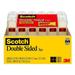 Scotch Brand Double Sided Tape No Liner Strong Engineered for Office and Home Use 1/2 x 500 Inches 6 Dispensered Rolls (6137H-2PC-MP) Single