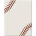 Baseball Letterhead Laser & Inkjet Printer Paper 100 Sheet Pack
