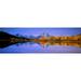 Grand Tetons and reflection in Grand Teton National Park Wyoming Poster Print (27 x 9)