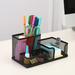 Tagold Pen Holder Mesh Pencil Holder Metal Pencil Holders Pen Organizer Black For Desk Office Pencil Holders