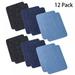 Balems 12Pcs/Lot DIY Repair Patches Apparel Iron On Patches for Clothing Fabric Sewing Accessory(3 Colors 4pcs/each color)