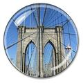 Brooklyn Bridge Paperweight Crystal 3 Inches New York City Business Gift