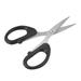 Unique Bargains 5 Inch Stainless Steel Scissor for Office Home Cutting Straight Black Handle