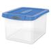 Bankers Box Heavy Duty Plastic File Storage Letter/Legal Files 14 x 17.38 x 10.5 Clear/Blue 2/Pack (0086202)