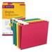 Smead Colored Hanging File Folders with 1/5 Cut Tabs Letter Size 1/5-Cut Tabs Assorted Bright Colors 25/Box (64059)