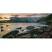 Rocky coast of Loch Scavaig with Cuillin mountains at sunset Isle of Skye Scotland Poster Print (6 x 12)