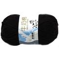 50g Cashmere Long Plush Soft Wool Yarn Hand\-knitted Luxury Long\-wool Cashmere Crochet Knitted Yarn For Autumn black