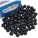 1 Box 100 Pcs 10mm Natural Lava Beads Black Rock Gemstone Round Loose Beads Energy Stone Loose Beads for Jewelry Bracelet Necklace Making