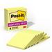 Post-it Super Sticky Lined Notes Canary Yellow 4 in. x 4 in. 90 Sheets 6 Pads