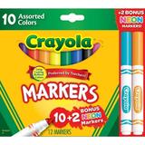 Crayola Markers Assorted Colors Bonus Pack Assorted Colors 12 Count