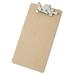 Saunders Recycled Hardboard Archboard Clipboard 2.5 Clip Capacity Holds 8.5 x 14 Sheets Brown