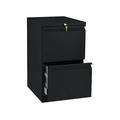 HON 2 Drawers Vertical Lockable Filing Cabinet Black