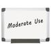 MasterVision BVCMA0212170MV Value Melamine Dry Erase Board 18 x 24 White Aluminum Frame
