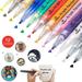 Bidobibo School Supplies Acrylic Marker Pens Permanent Marker Multi-Coloured 0.7mm 3ML Non-Toxic Highlighters Colored Pencils Office Supplies