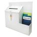 Deflecto Suggestion Box Literature Holder with Locking Top 13.75 x 3.63 x 13.94 Plastic White