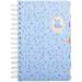 5 Subject Notebookï¼ŒWide Ruled Spiral Notebooksï¼ŒA5 Travelers Notebook Colored Dividers with Tabs Cute Floral Notepad Hardcover Journal Memo Planner for School Kids Girls Women 5.7â€�Ã—8.27â€� 300 Pages