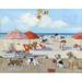 Beach Bark Park II Poster Print by Sally Swatland (14 x 11)