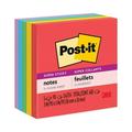 Post-it Notes Super Sticky Pads in Playful Primary Collection Colors 3 x 3 90 Sheets/Pad 5 Pads/Pack