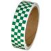 Laminated Checkerboard Outdoor Vinyl Tape 1 X 18 Yard Roll Green / White