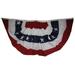 3x6 USA American Pleated 100% Cotton Sheeting 2ply Flag 3 x 6 Bunting Fan