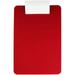 Saunders Antimicrobial Clipboard - Low Profile - 8 1/2 x 11 - Red White - 1 / Each