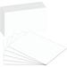 Blank Index Flash Note Cards | 80lb Heavyweight Thick White Cover Stock | 100 Cards Per Pack | 3 x 5