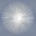 Silver Sunburst on Gray I by Abby Young (24 x 24)