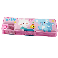 Pencil Box for Girls. Compartments Unique Stationery Set w/z Pop Out Pencil Sharpener. Best Back to School Gift Set for Kids