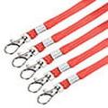 Uxcell Flat Lanyards Neck Strap Swivel Hook Name Tag Badge Holder Red 50 Pack