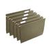 Staples Hanging File Folders 5-Tab Letter Size Standard Green 250/Carton (ST116764CT) 57751