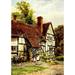 The Cottages & the Village Life of Rural England 1912 Harvington near Evesham Worcester Poster Print by Alfred Quinton (24 x 36) (24 x 36)