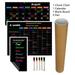 Magnetic Dry Erase Chore Chart and Calendar Bundle for Fridge: 2 Boards Included - 17x12 - 1 Blank Board 7x12 - 5 Fine Tip Markers Refrigerator White Board Wall Chores Chart for Kids