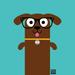 Bow Wow Dachshund Poster Print by Todd Art Todd Art (18 x 18) # T702D