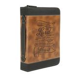 Bible Cover - Brown & Black Take Delight Psalm 37:4