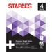 Staples 8.5 x 11 Laser Paper 28 lbs. 98 Brightness 500/RM 4 Reams/Carton 733331