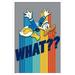 Trends International Disney Donald Duck - What Wall Poster 16.5 x 24.25 x .75 White Framed Version